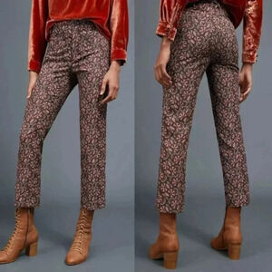 Anthropologie The Essential Slim Straight Trousers Size US 4 NWOT $